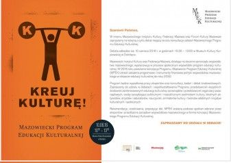 Konsultacje Mazowieckiego Programu Edukacji Kulturalnej