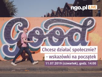Chcesz działać społecznie? Ngo.pl zaprasza na LIVE!